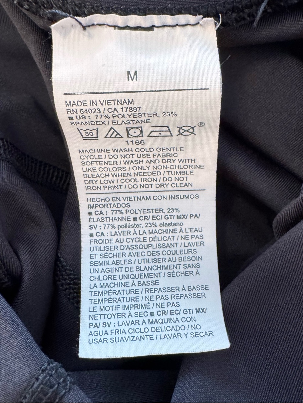 Old Navy Black Active Leggings Women’s Medium High Rise Powersoft Go Dry - Picture 4 of 7